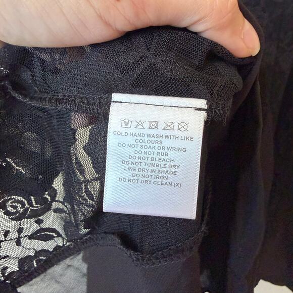 NWT NEW Meshki Lolita Black Lace Mini Dress Size M - Picture 5 of 6